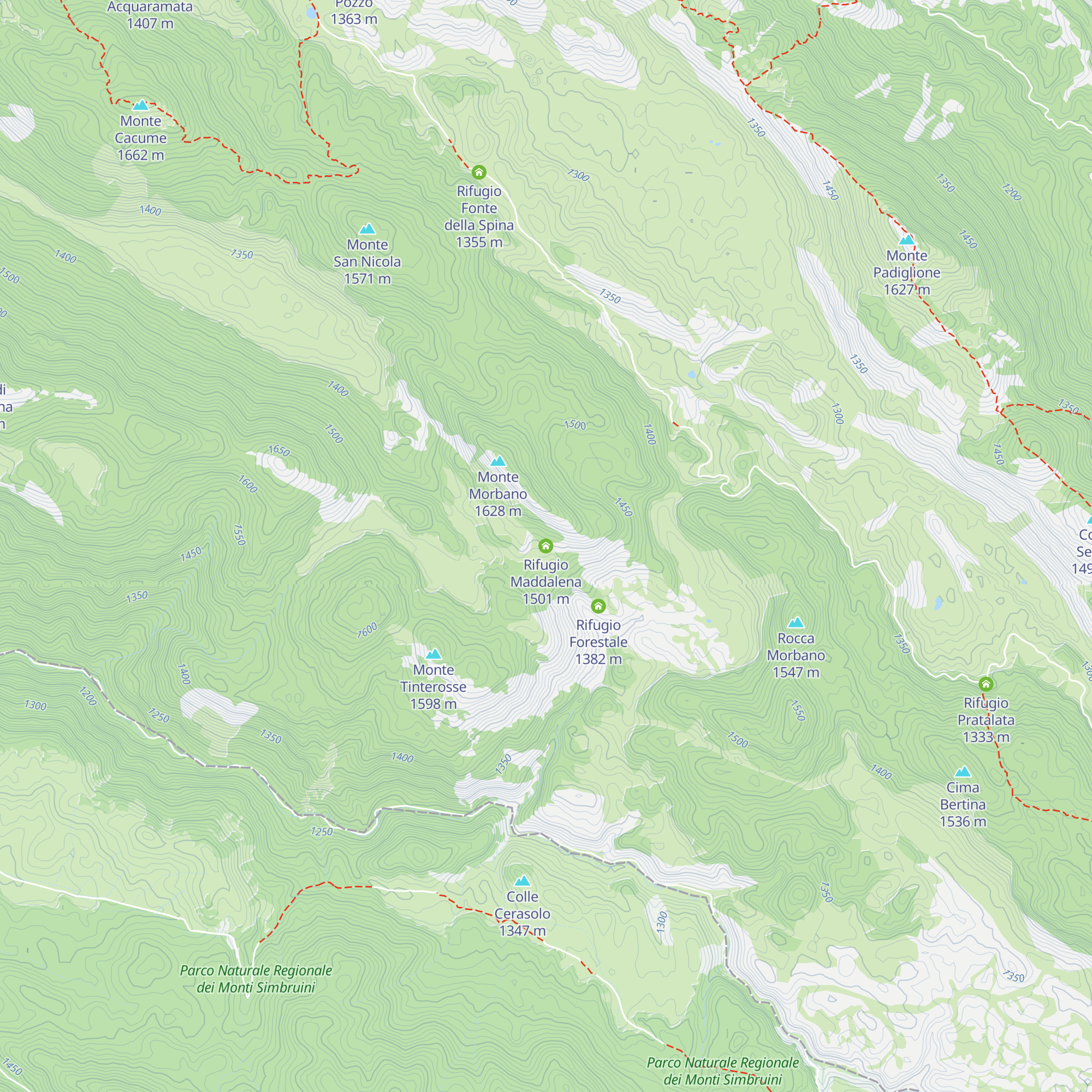 Rifugio Maddalena map