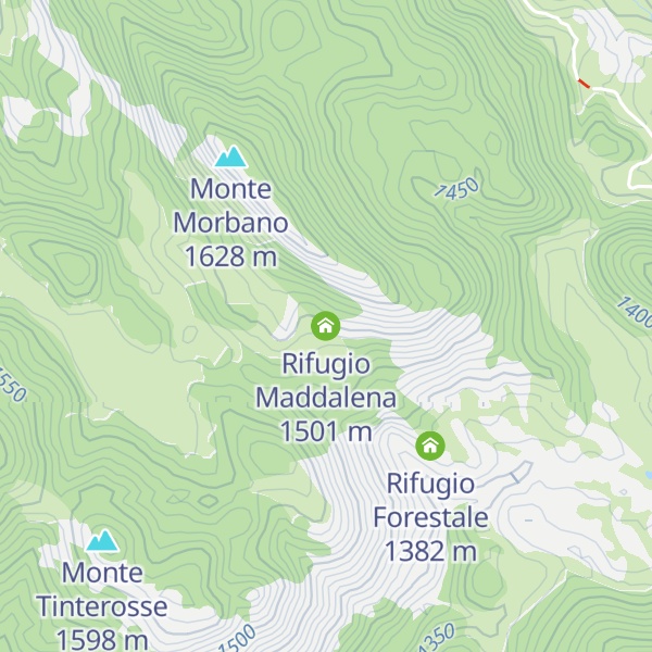 Map of Rifugio Maddalena
