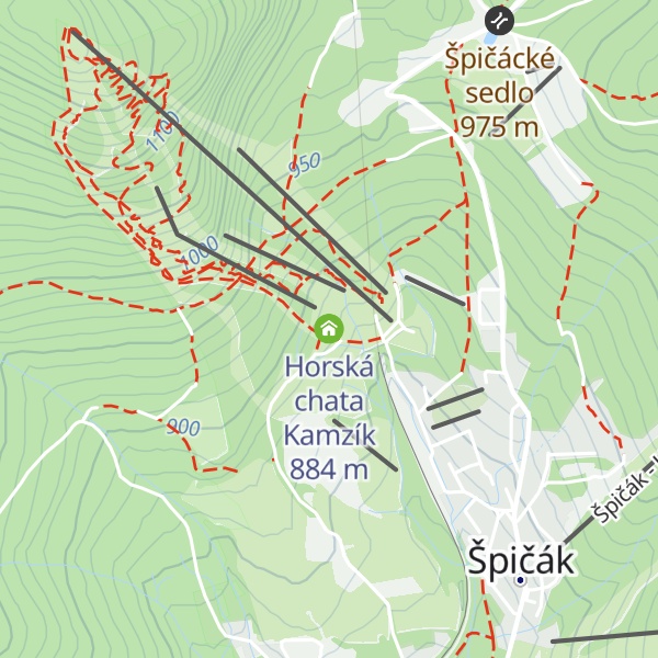 Map of Horská chata Kamzík