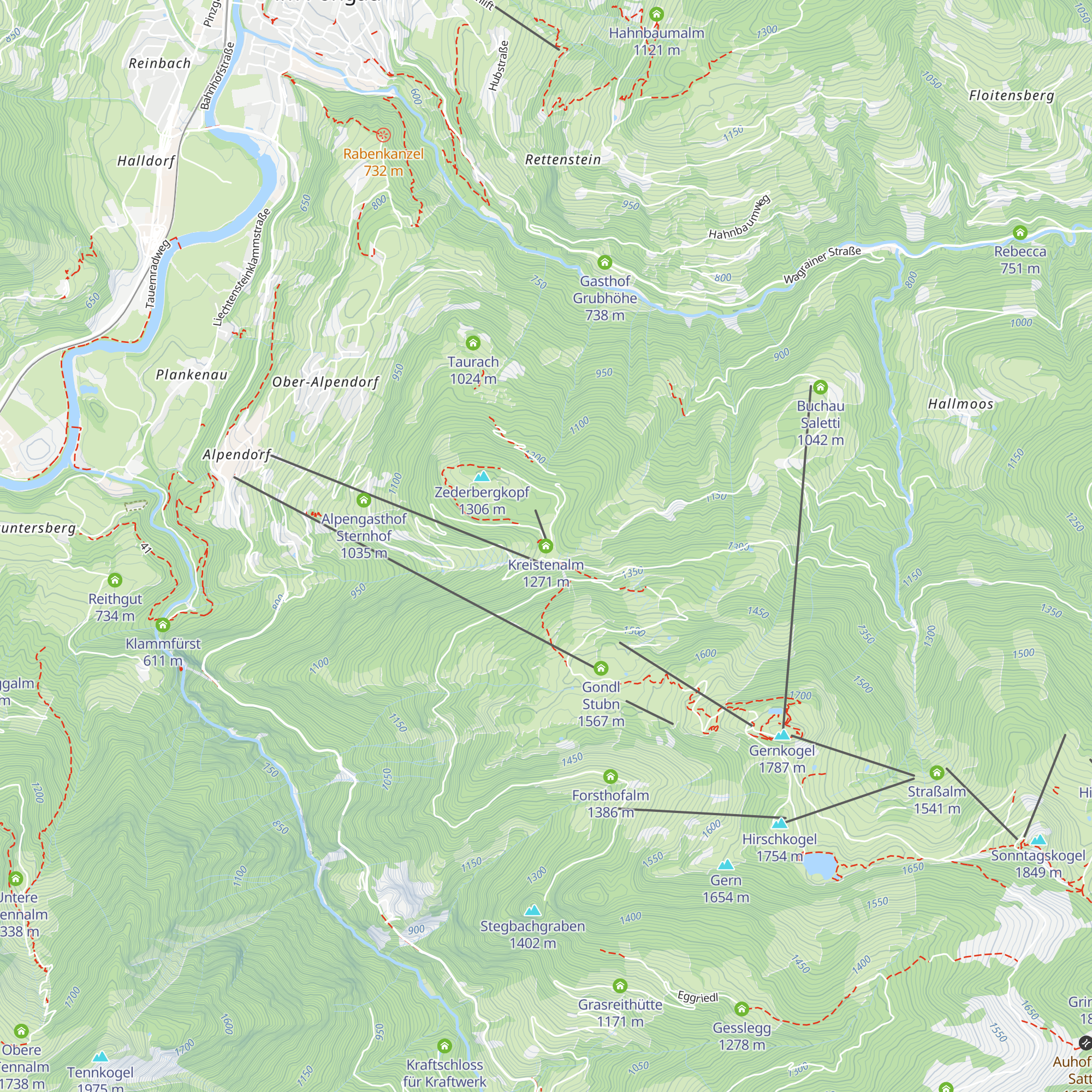 Kreistenalm map