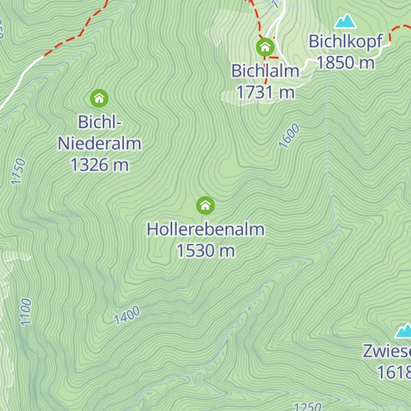 Map of Hollerebenalm