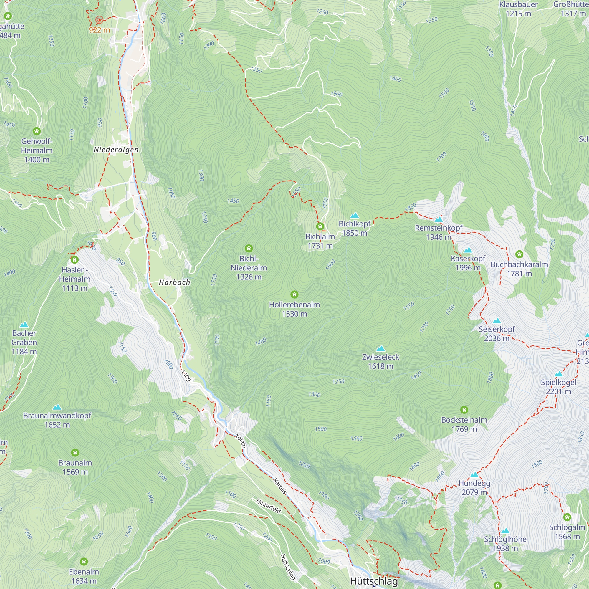 Hollerebenalm map