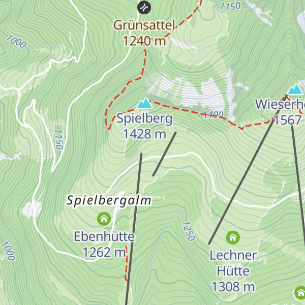Map of Spielbergalm (Gollegg)