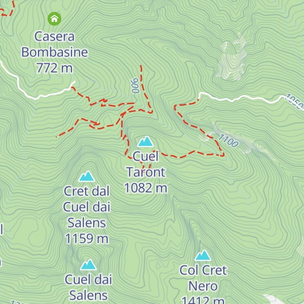 Map of Ricovero Casera Gleriis Bassa