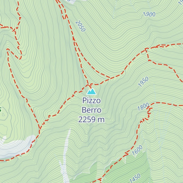 Map of Pizzo Berro