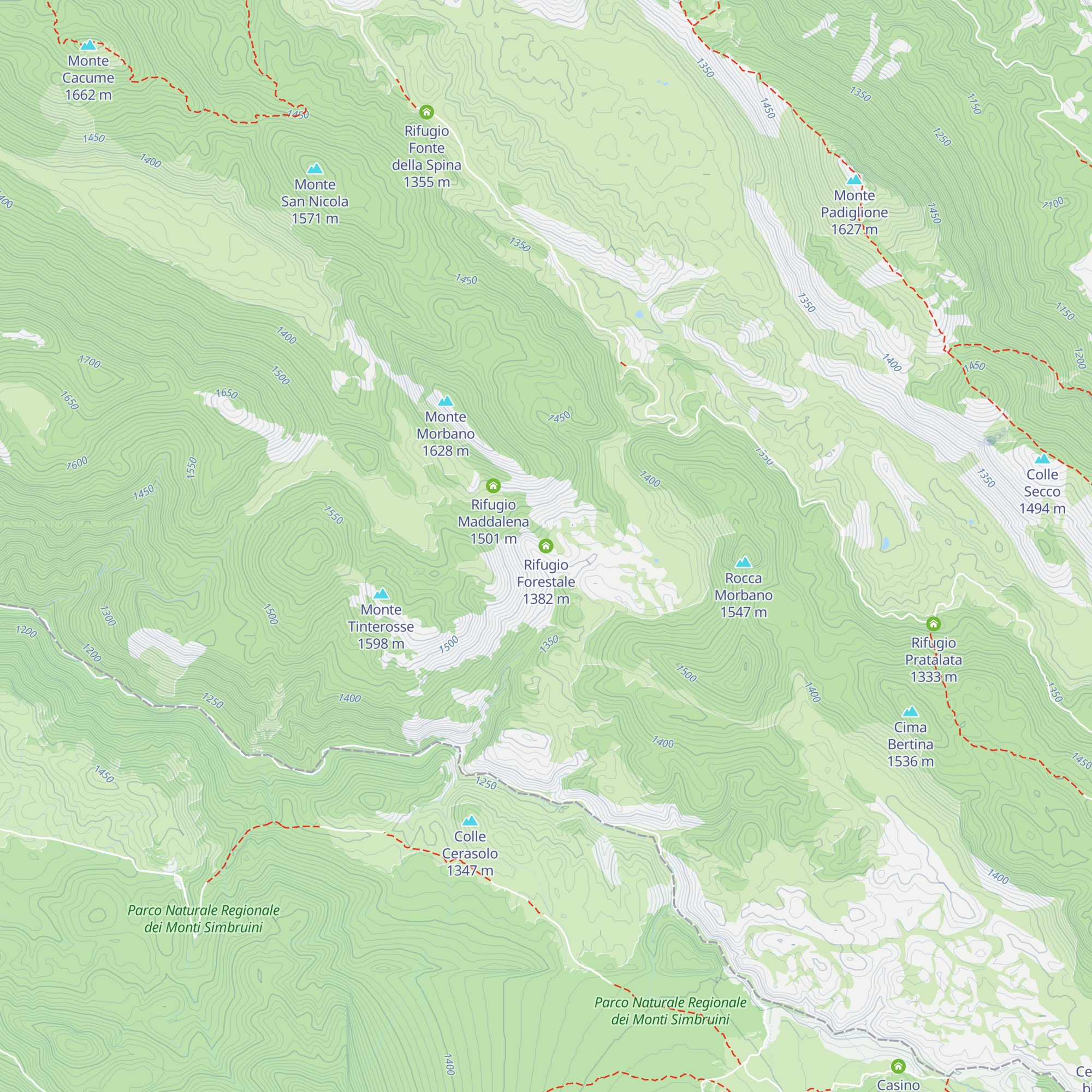 Rifugio Forestale map