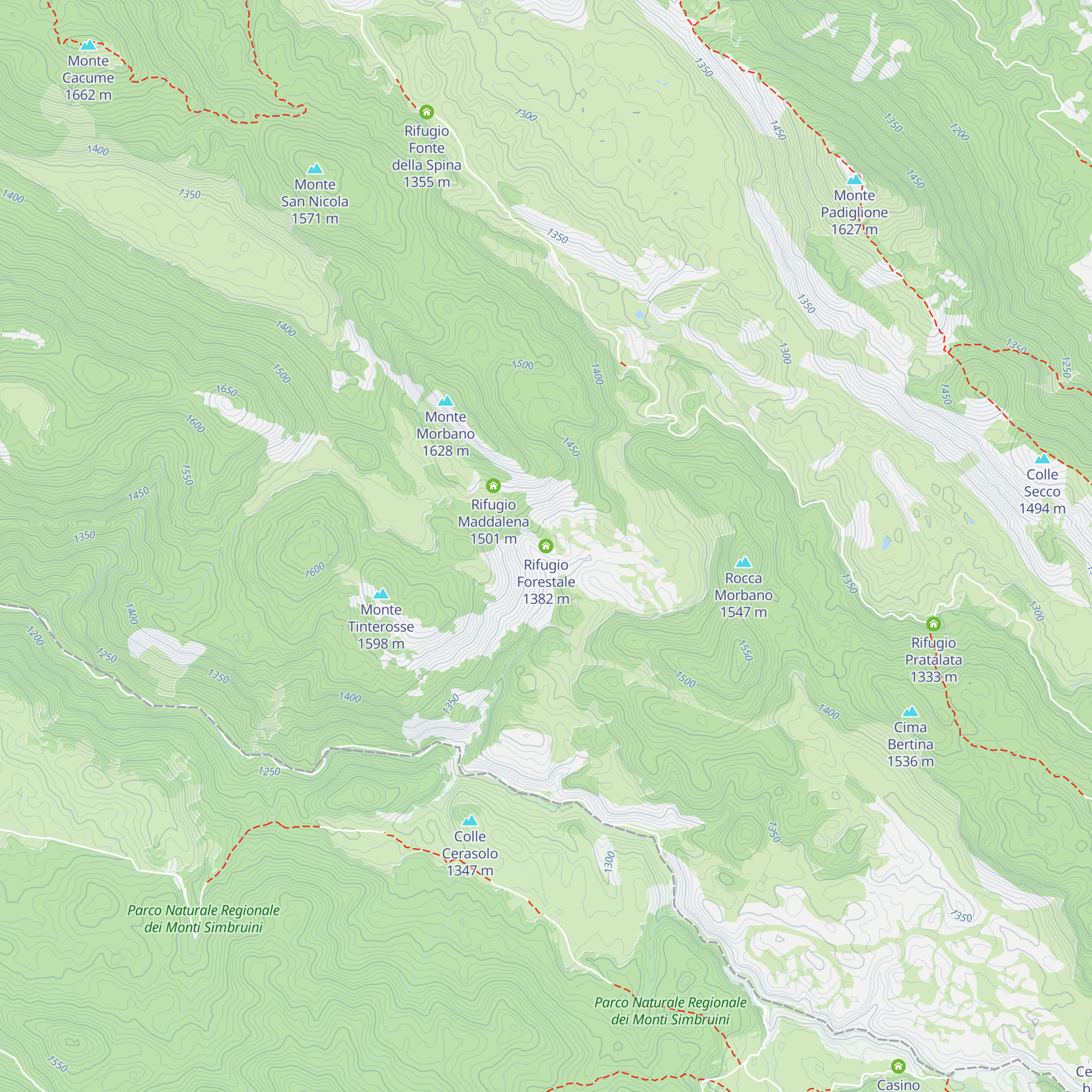 Rifugio Forestale map