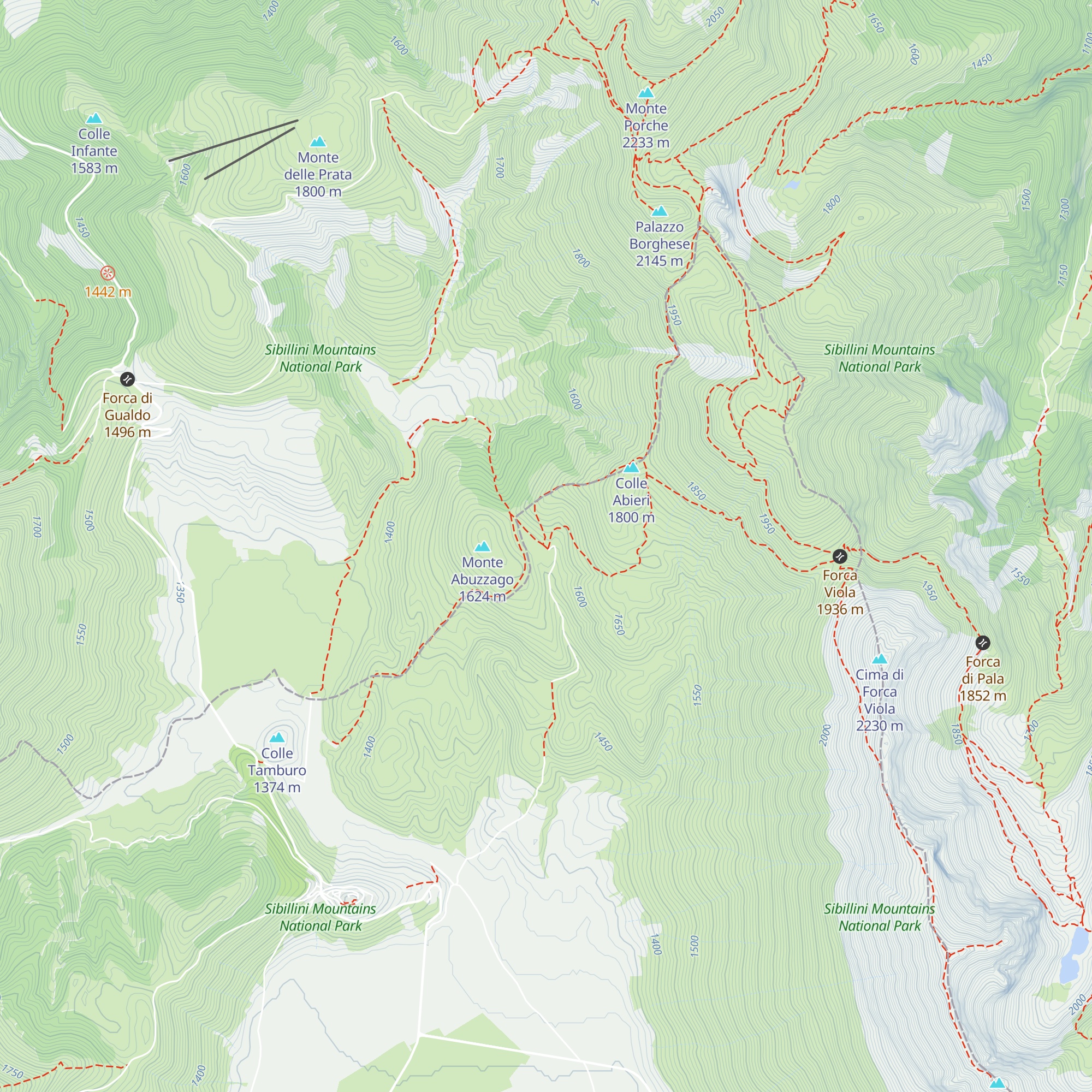 Capanna Ghezzi map