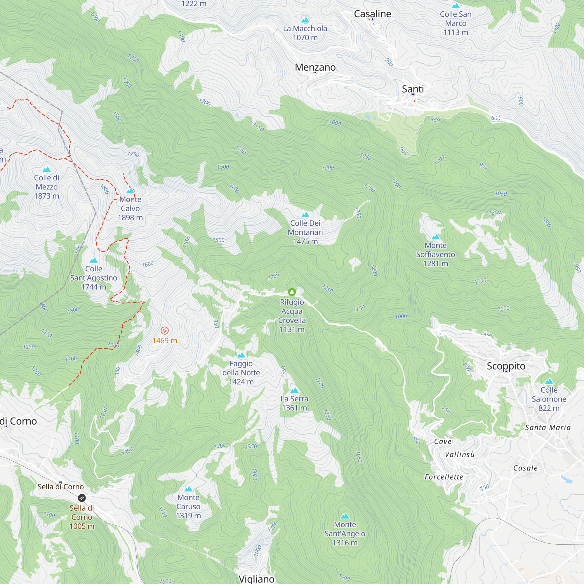 Rifugio Acqua Crovella map