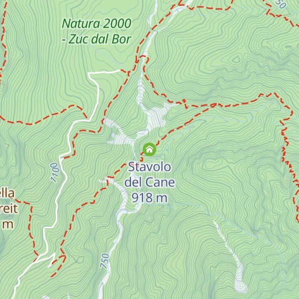 Map of Stavolo del Cane