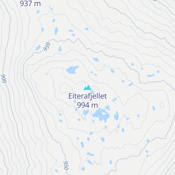 Map of Eiterafjellet