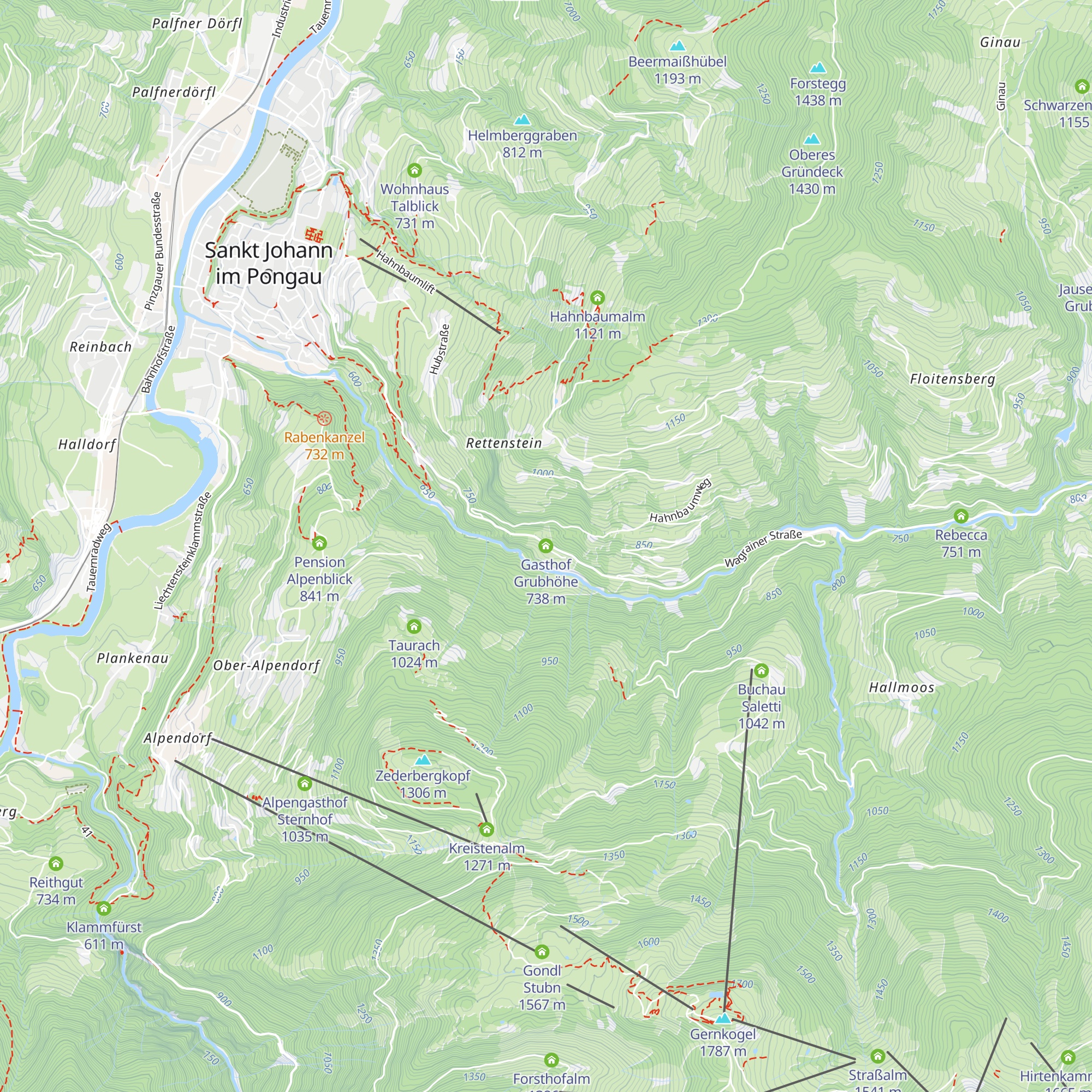 Gasthof Grubhöhe map