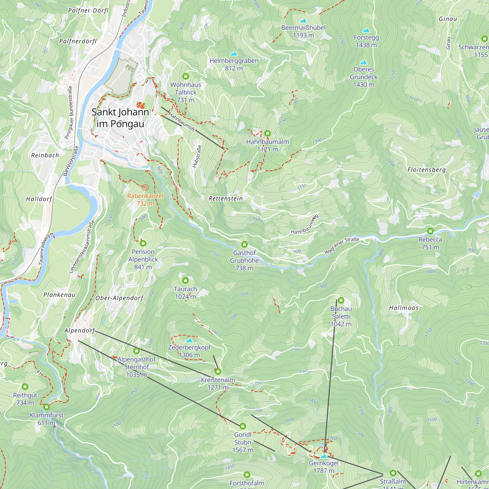 Gasthof Grubhöhe map