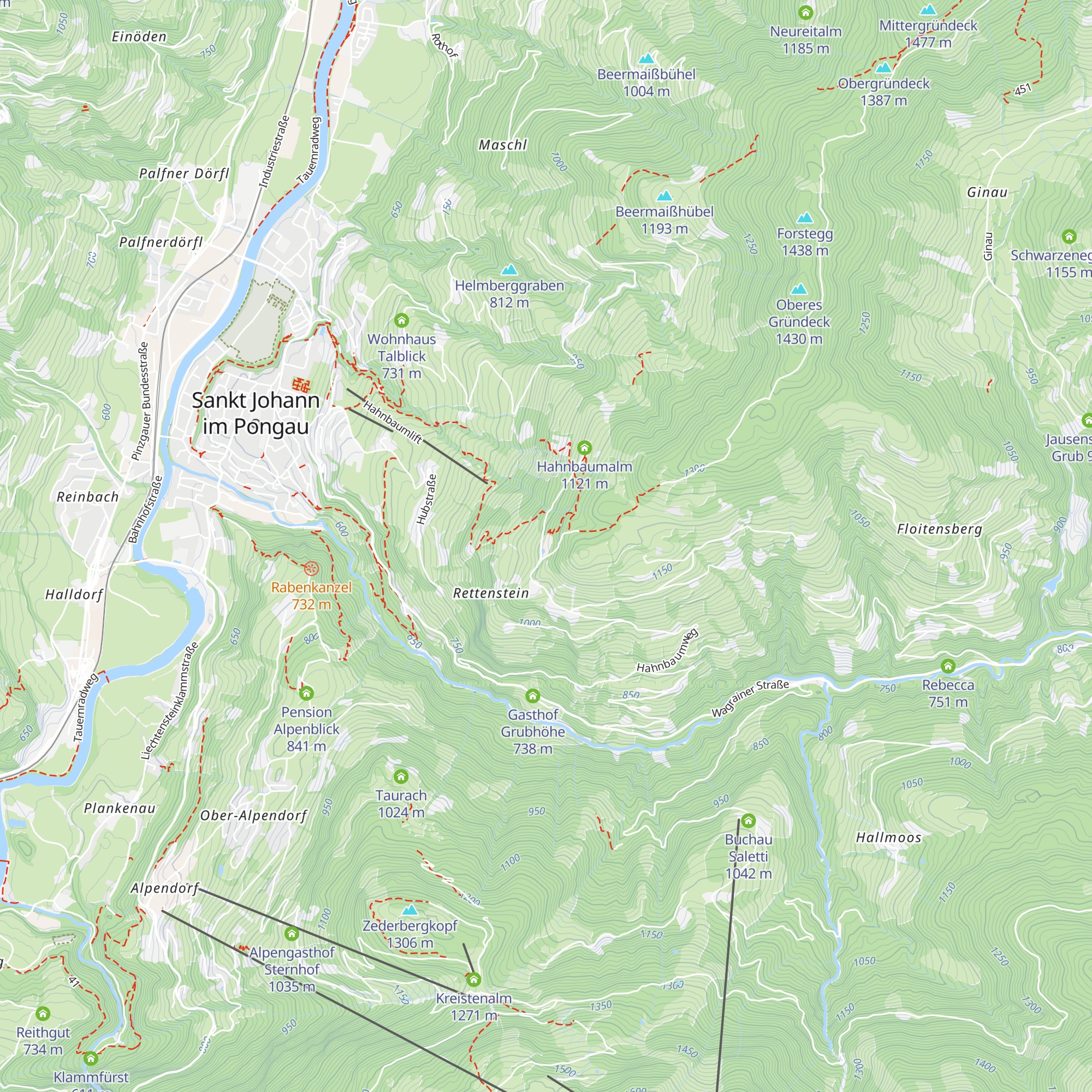 Hotel Hahnbaum map
