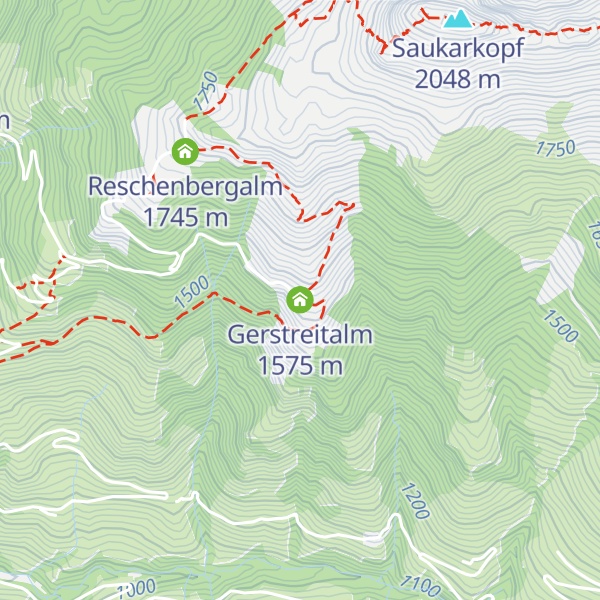 Map of Gerstreitalm