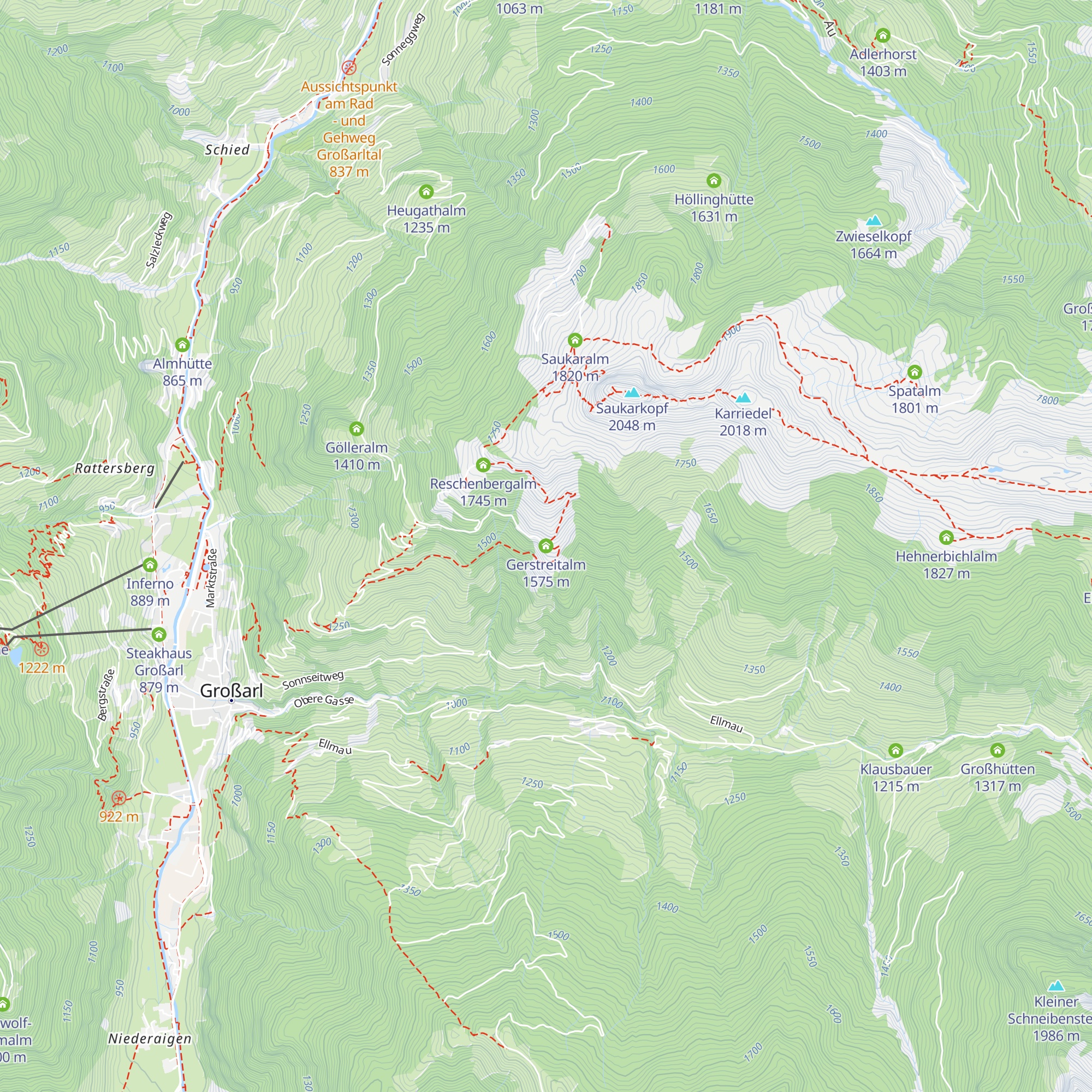 Gerstreitalm map