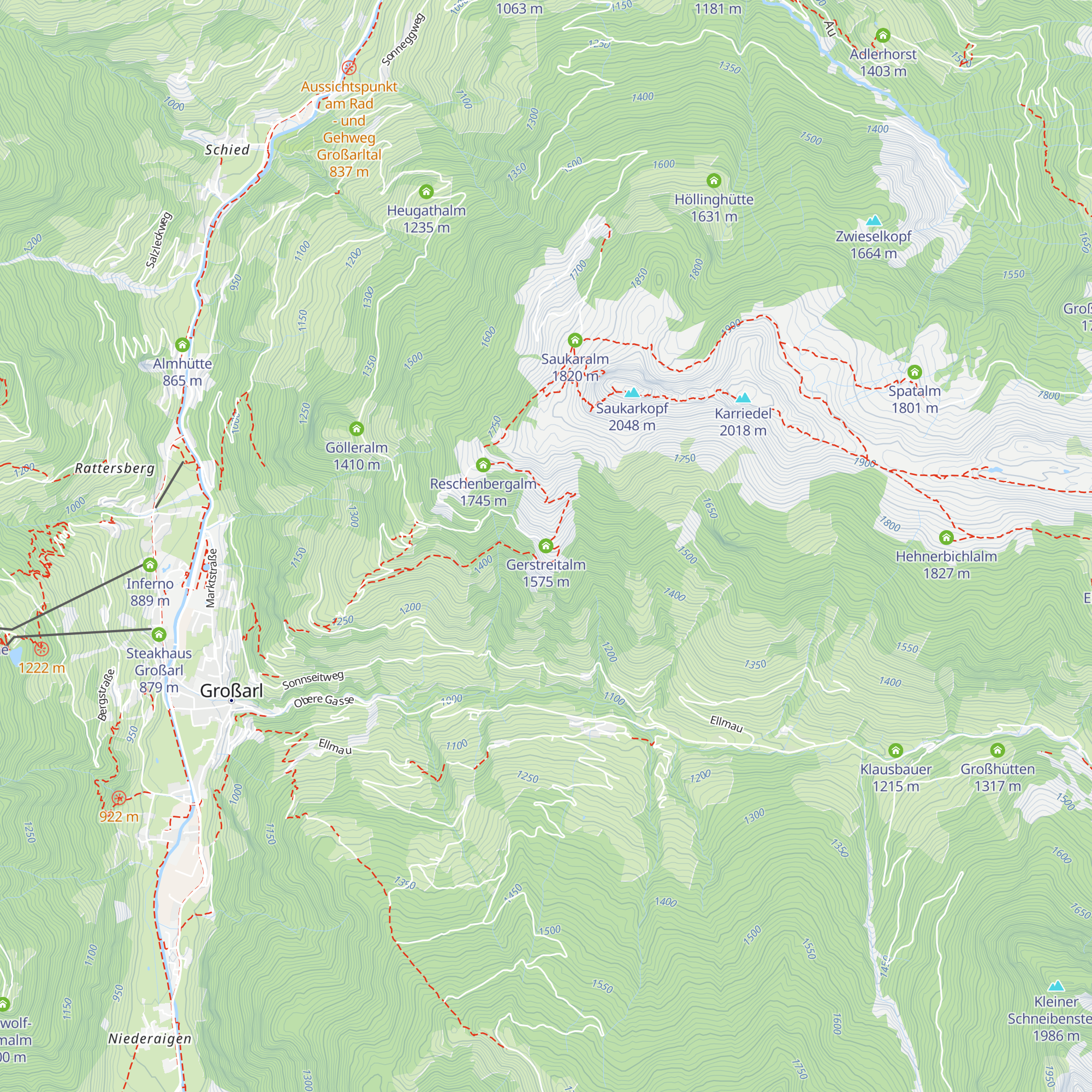 Gerstreitalm map