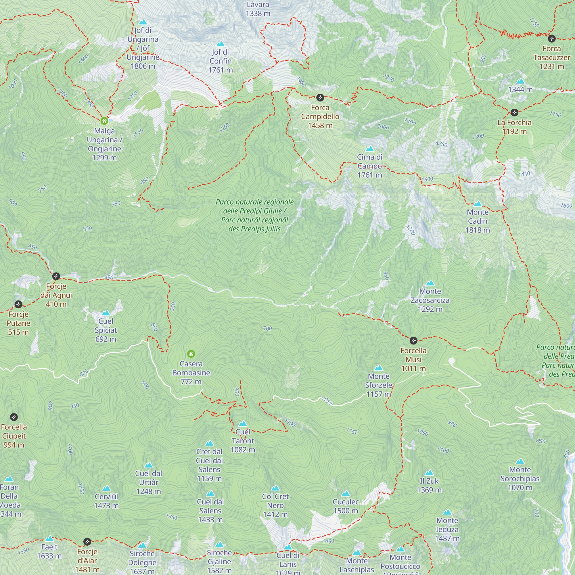 Ricovero Casera Navis map