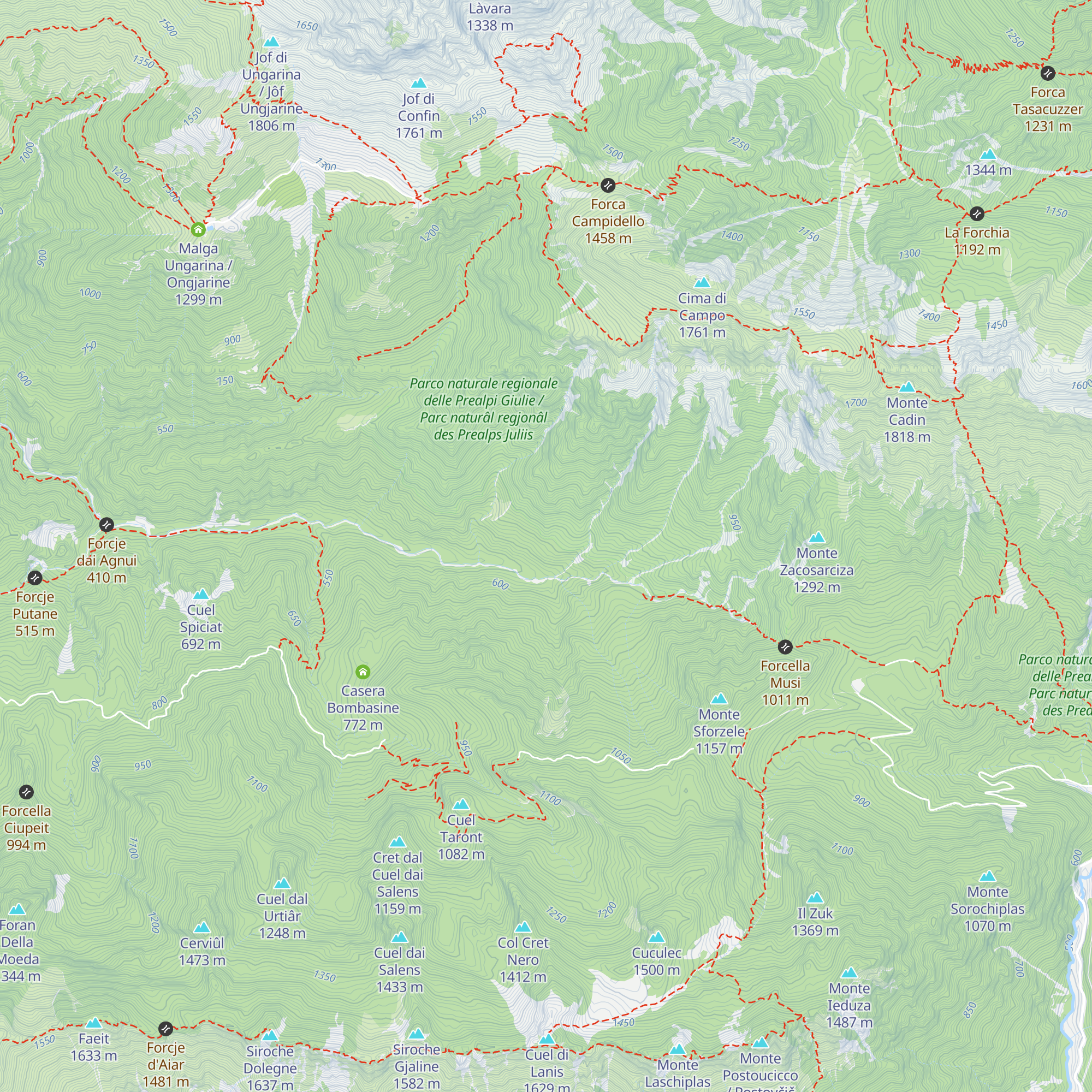 Ricovero Casera Navis map