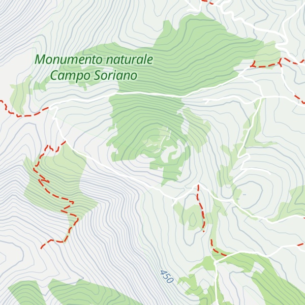 Map of Monte Cavallo Bianco