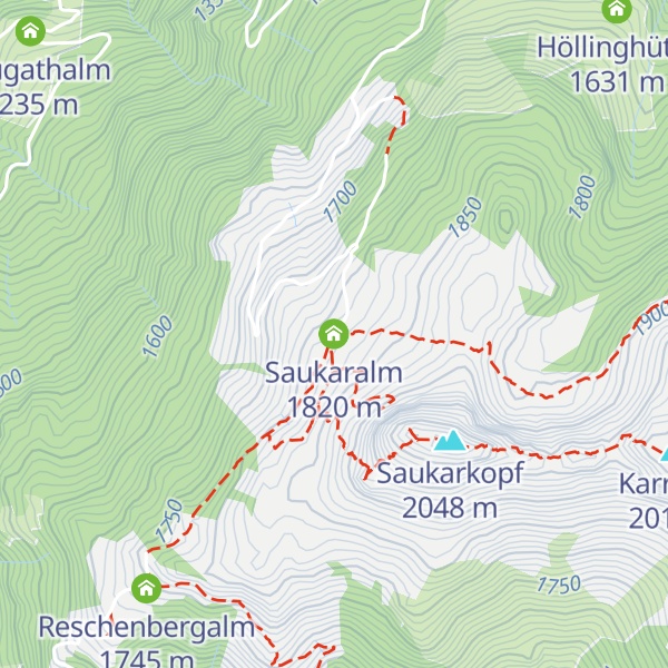Map of Saukaralm
