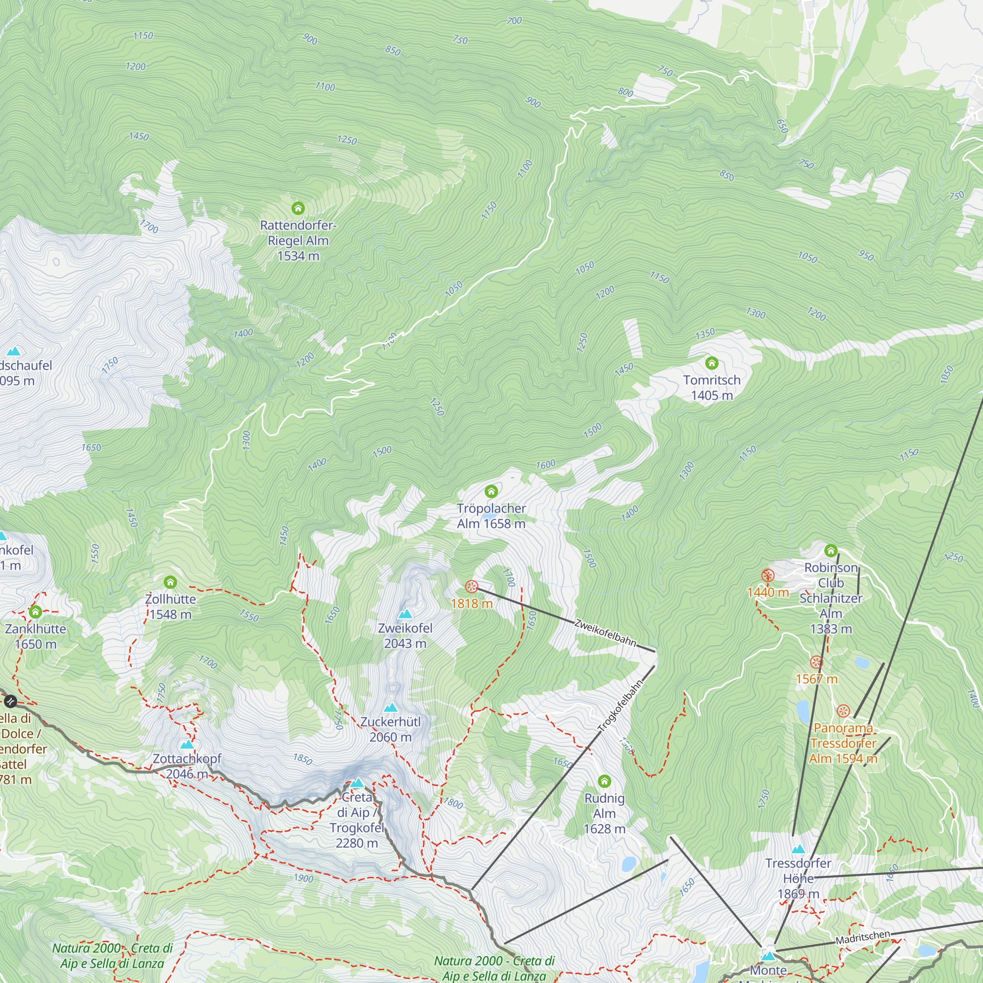 Tröpolacher Alm map