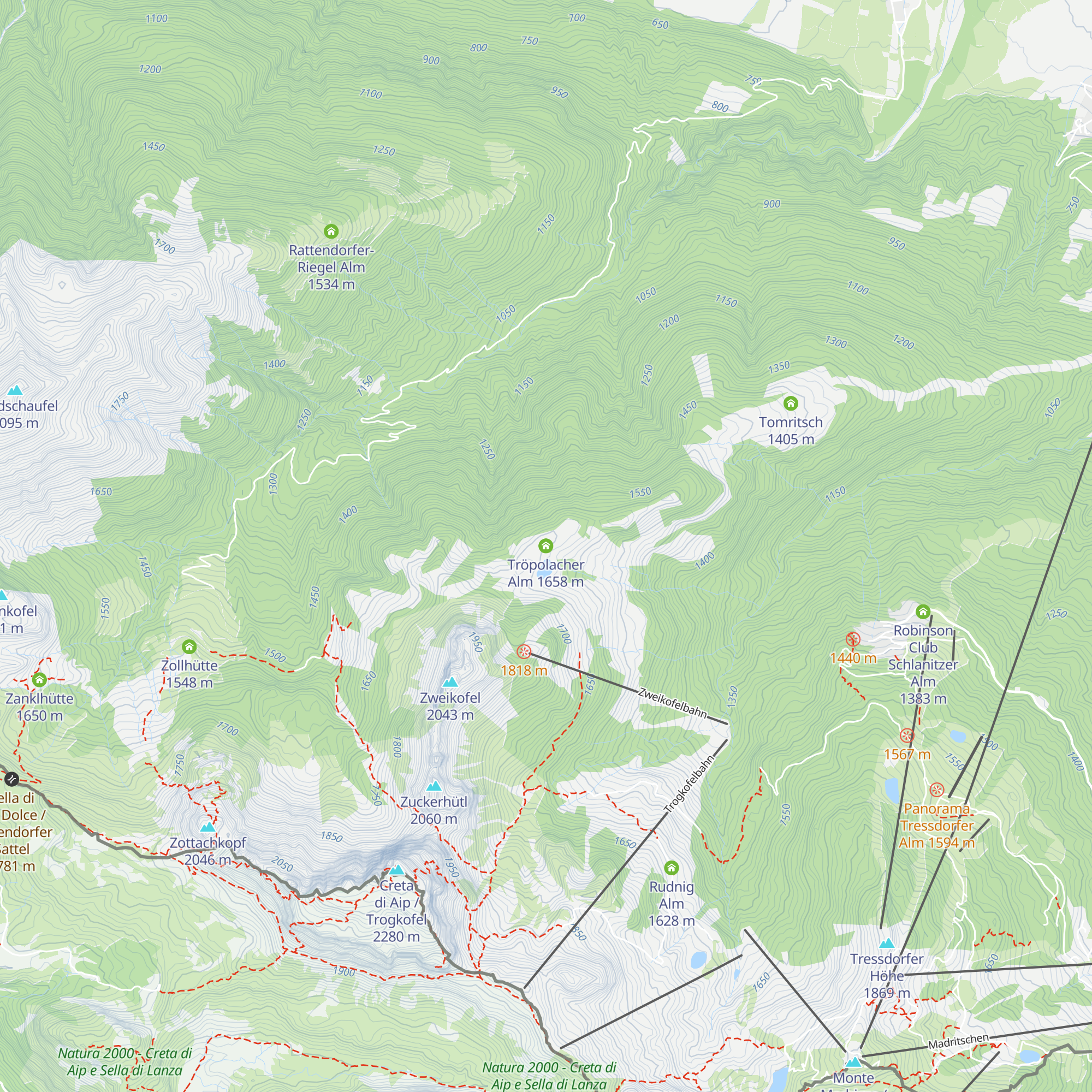 Tröpolacher Alm map