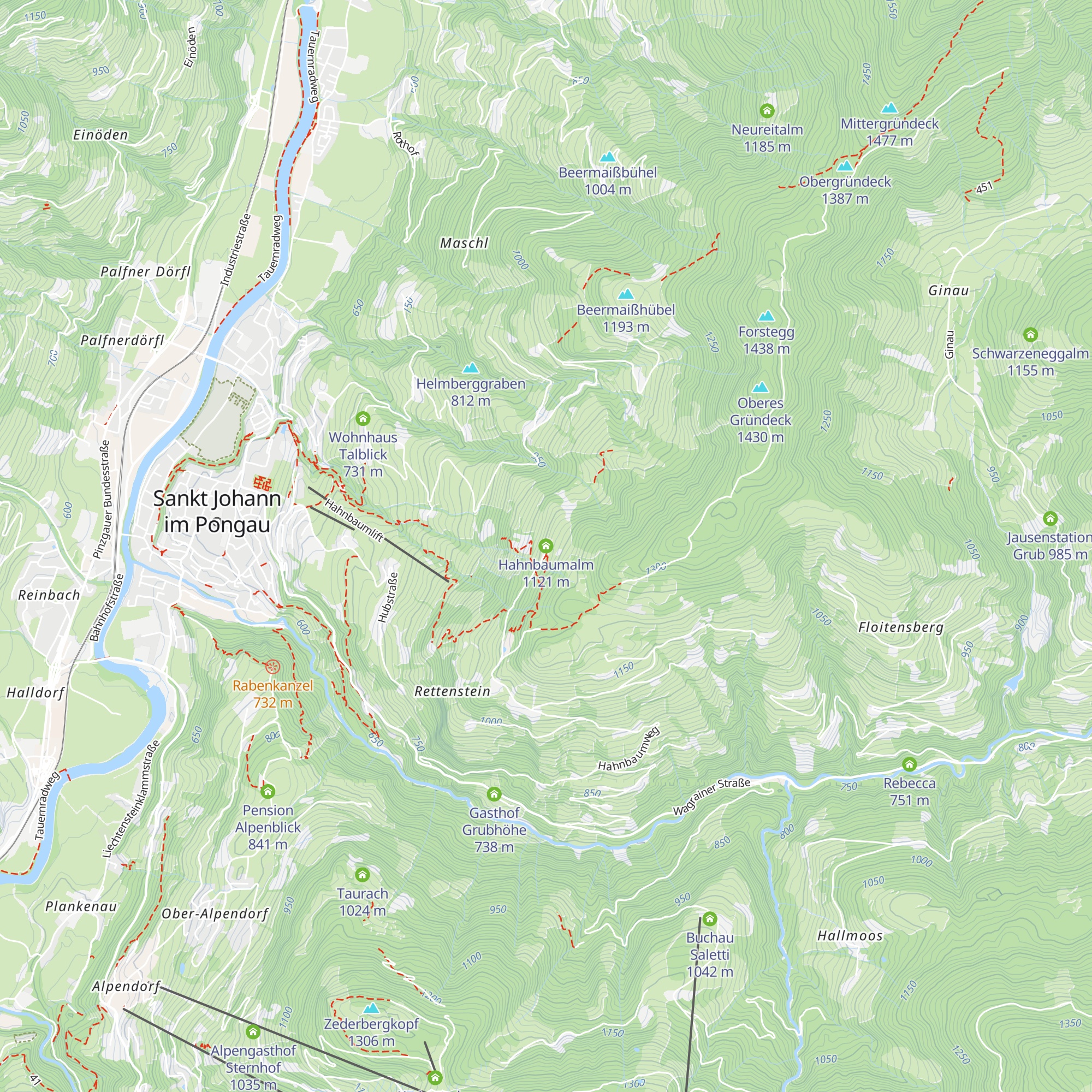 Hahnbaumalm map