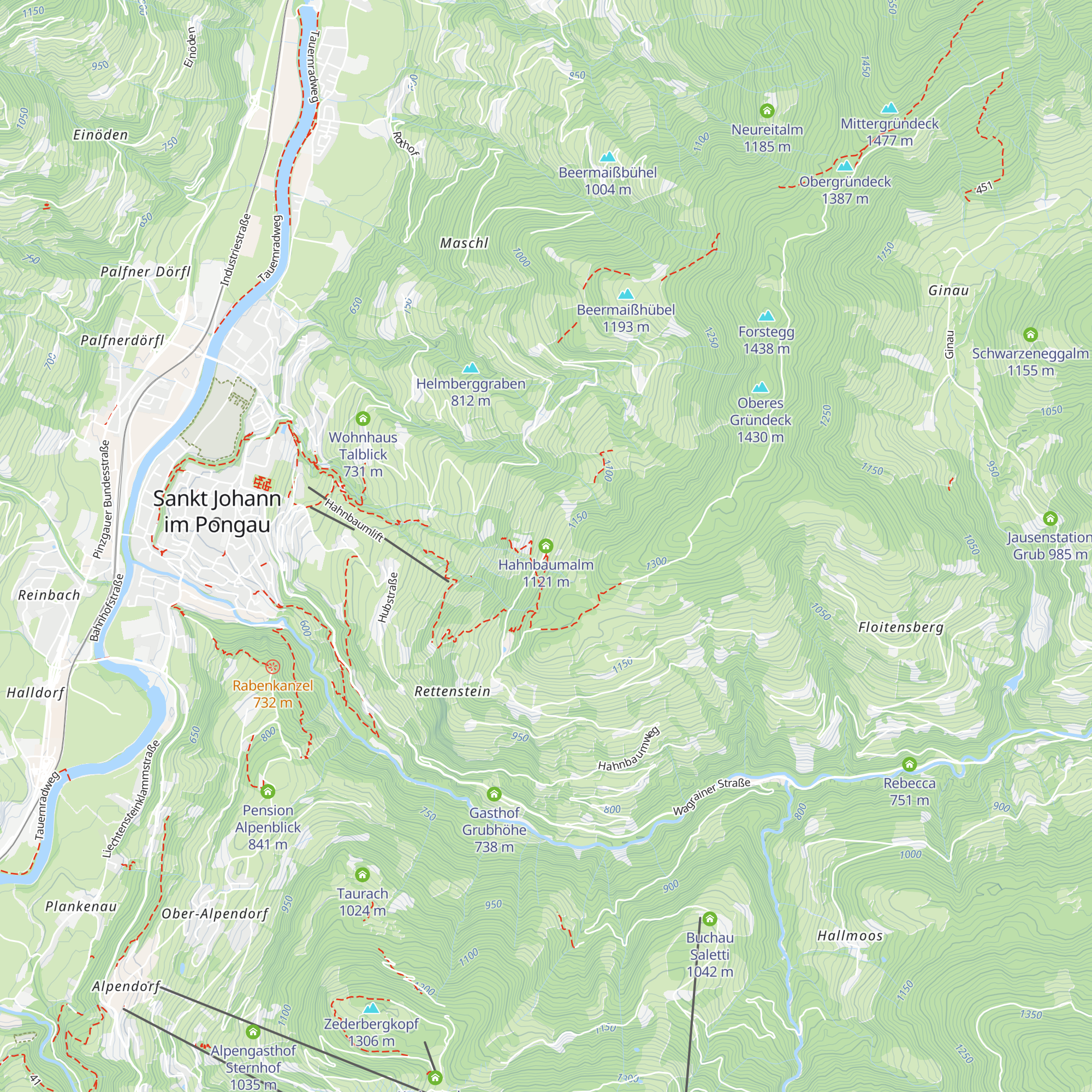 Hahnbaumalm map