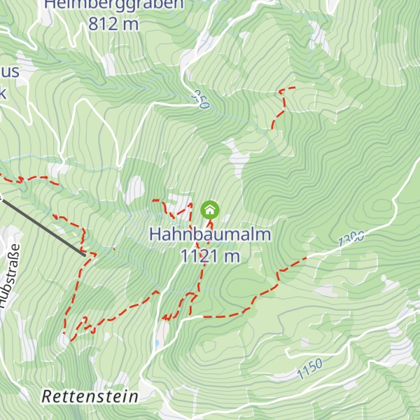 Map of Hahnbaumalm