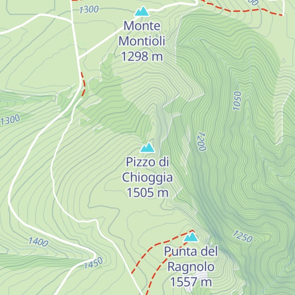 Map of Pizzo di Chioggia