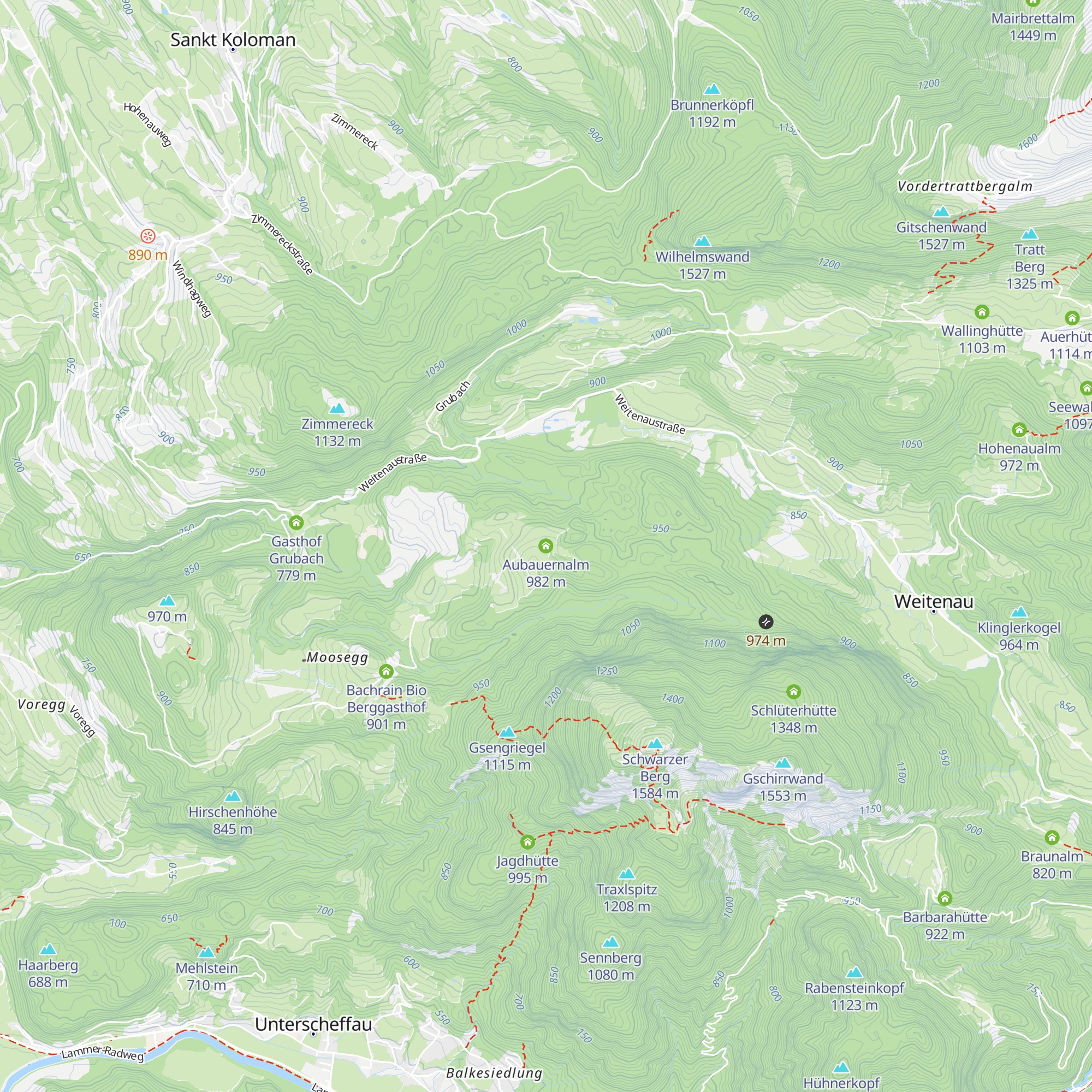 Aubauernalm map