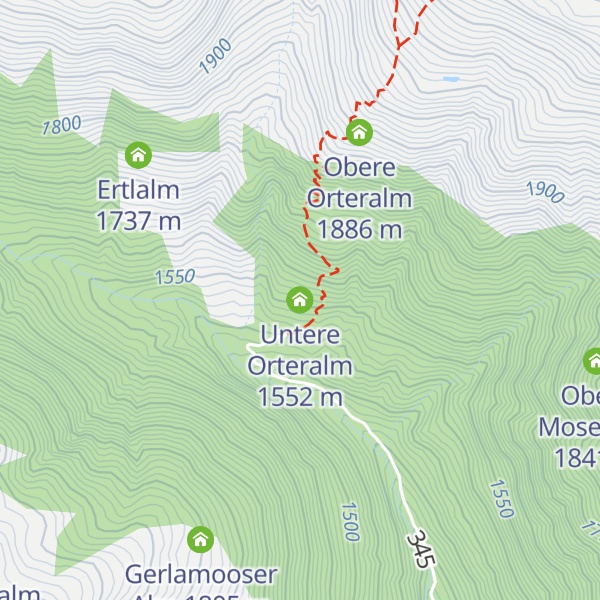 Map of Untere Orteralm