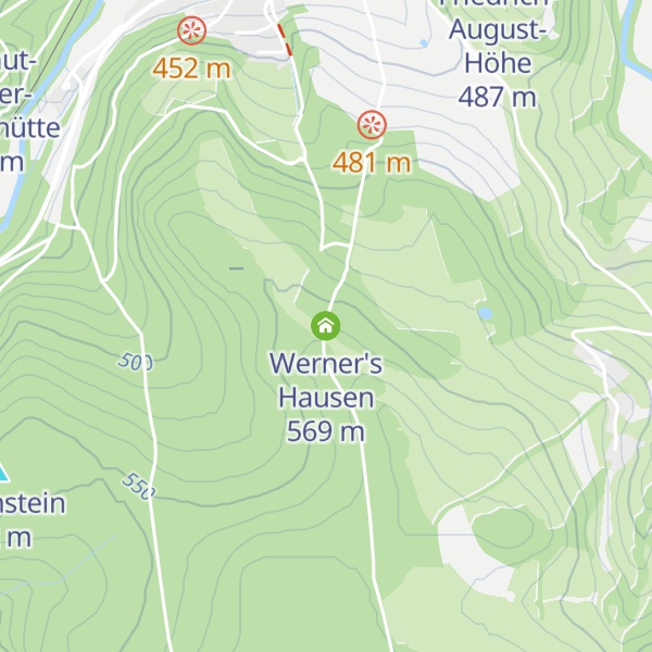 Map of Werner's Hausen
