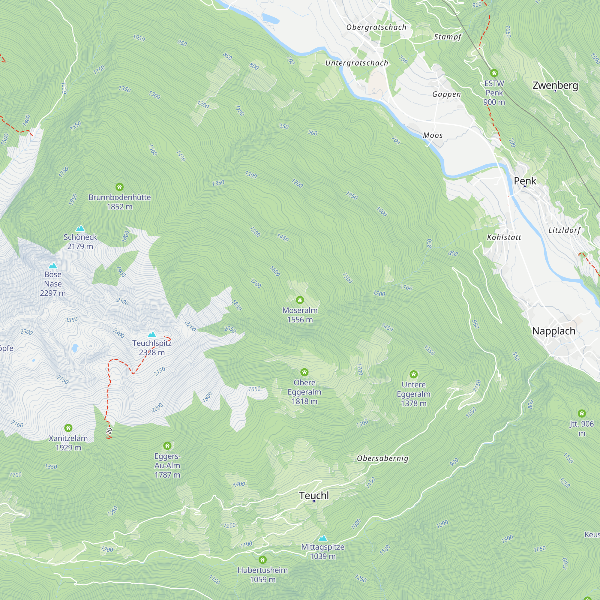Moseralm map