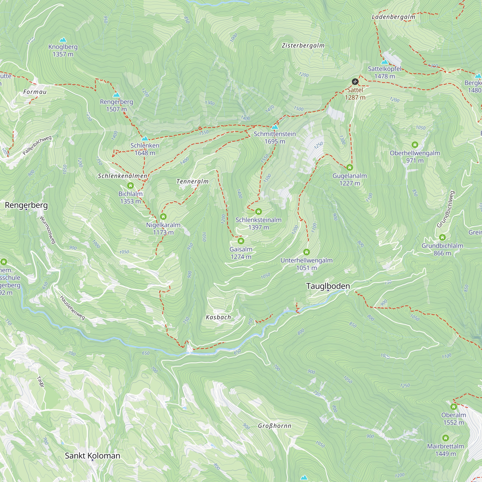 Gaisalm map
