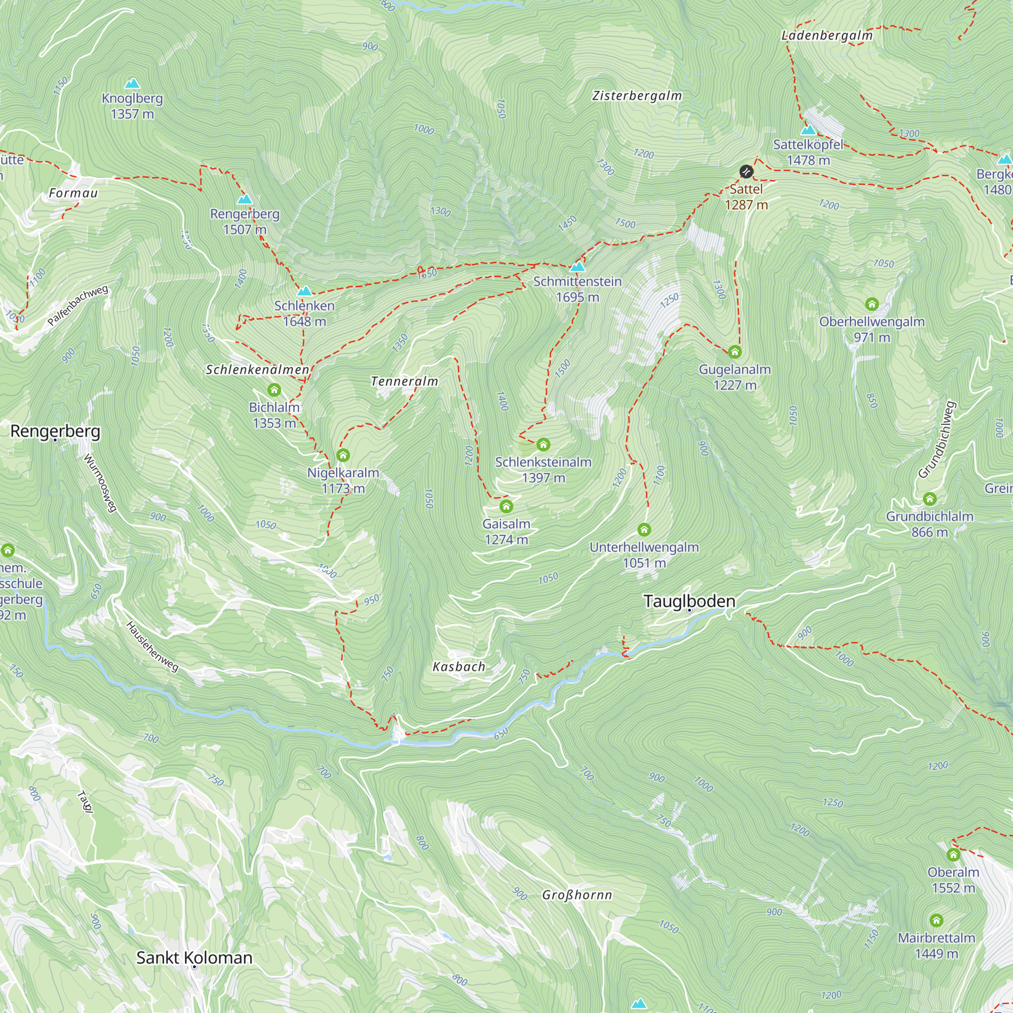 Gaisalm map