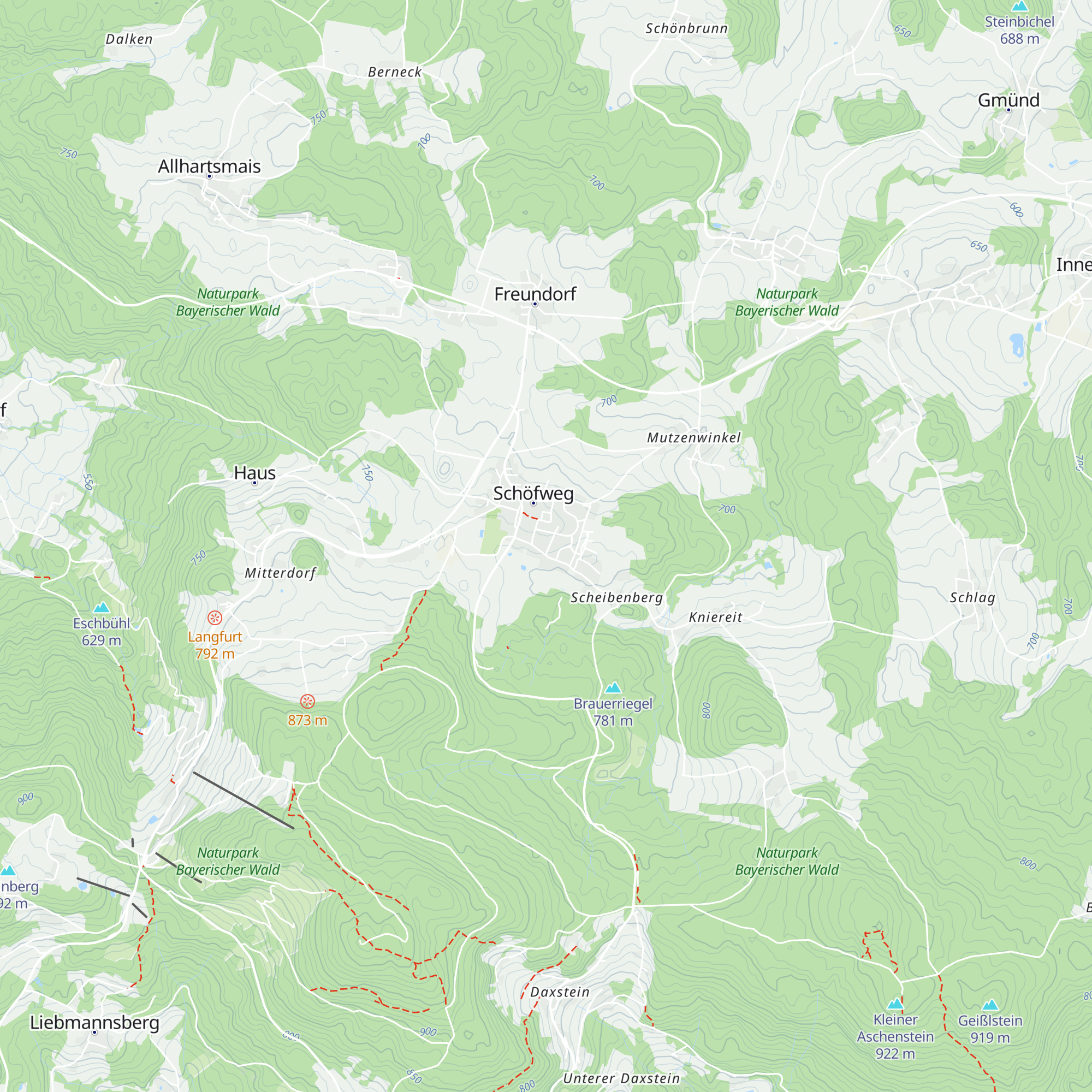 Tourismusbüro Schöfweg map