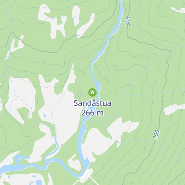 Map of Sandåstua