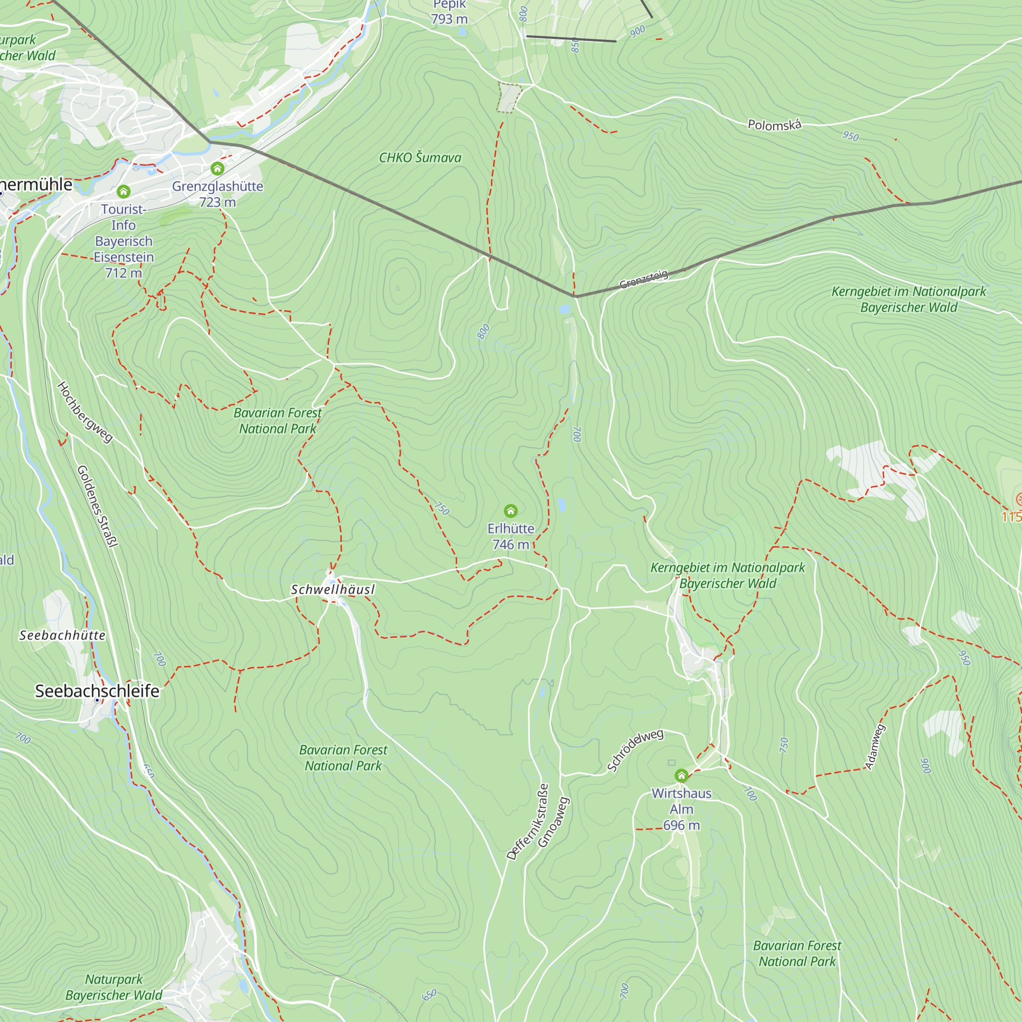 Erlhütte map
