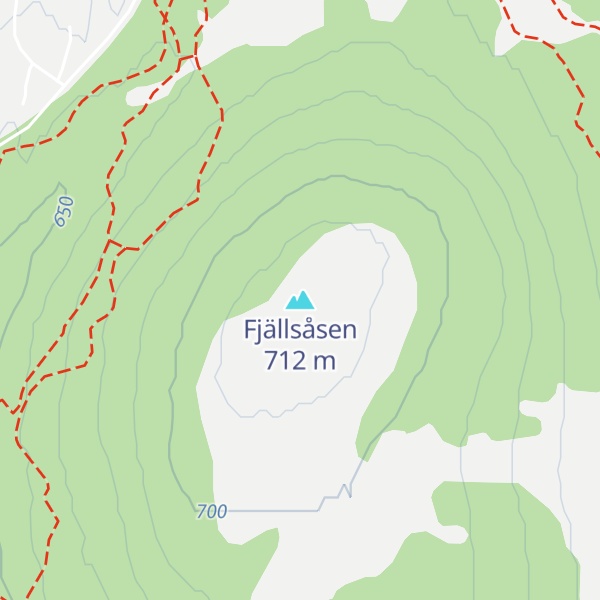 Map of Fjällsåsen