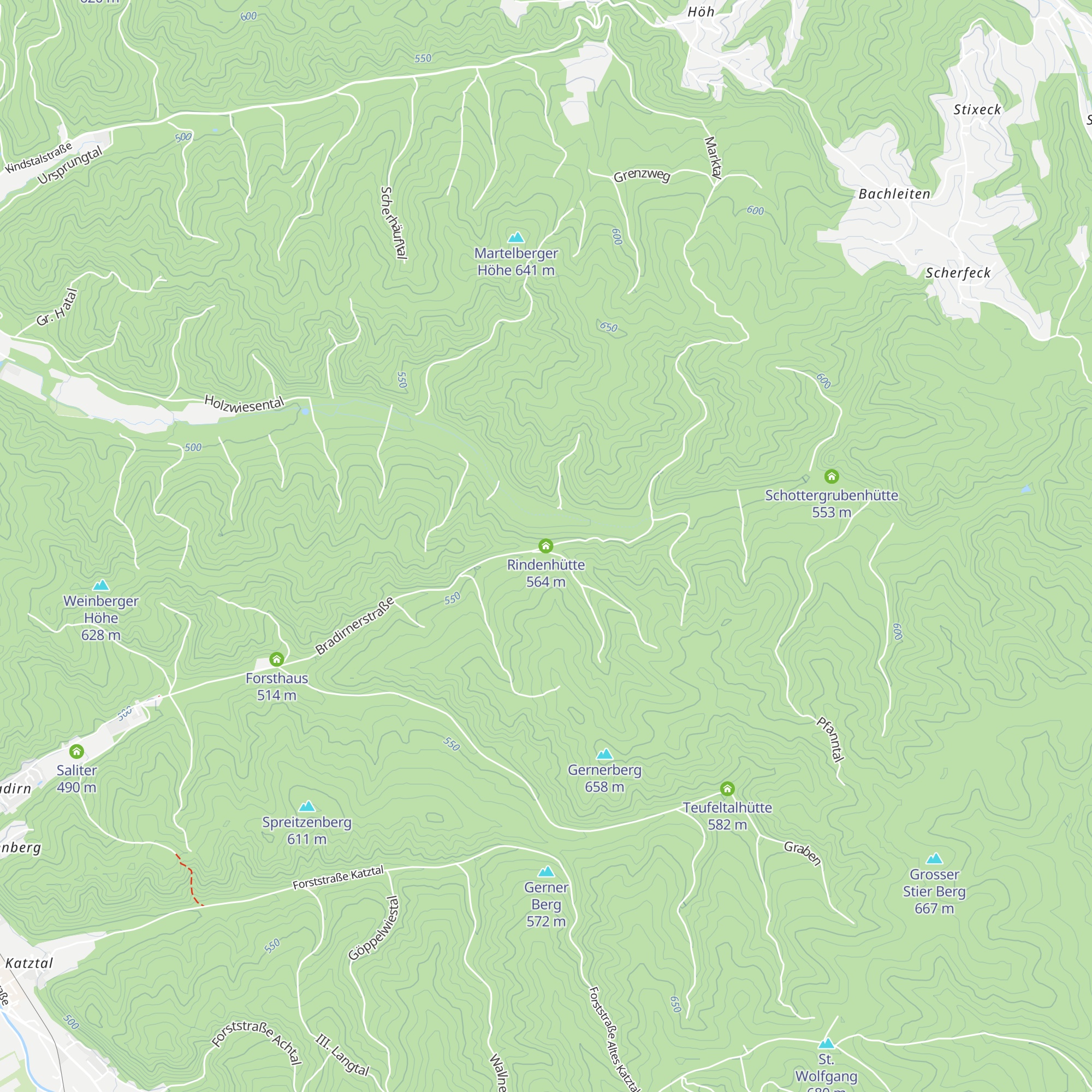 Rindenhütte map