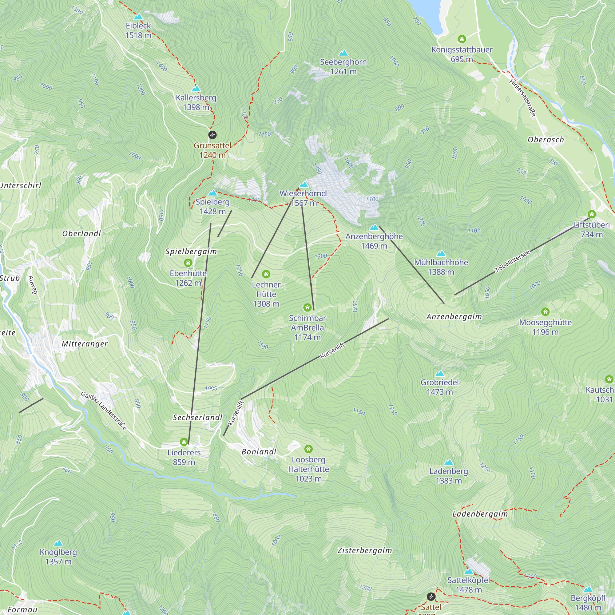 Schirmbar AmBrella map
