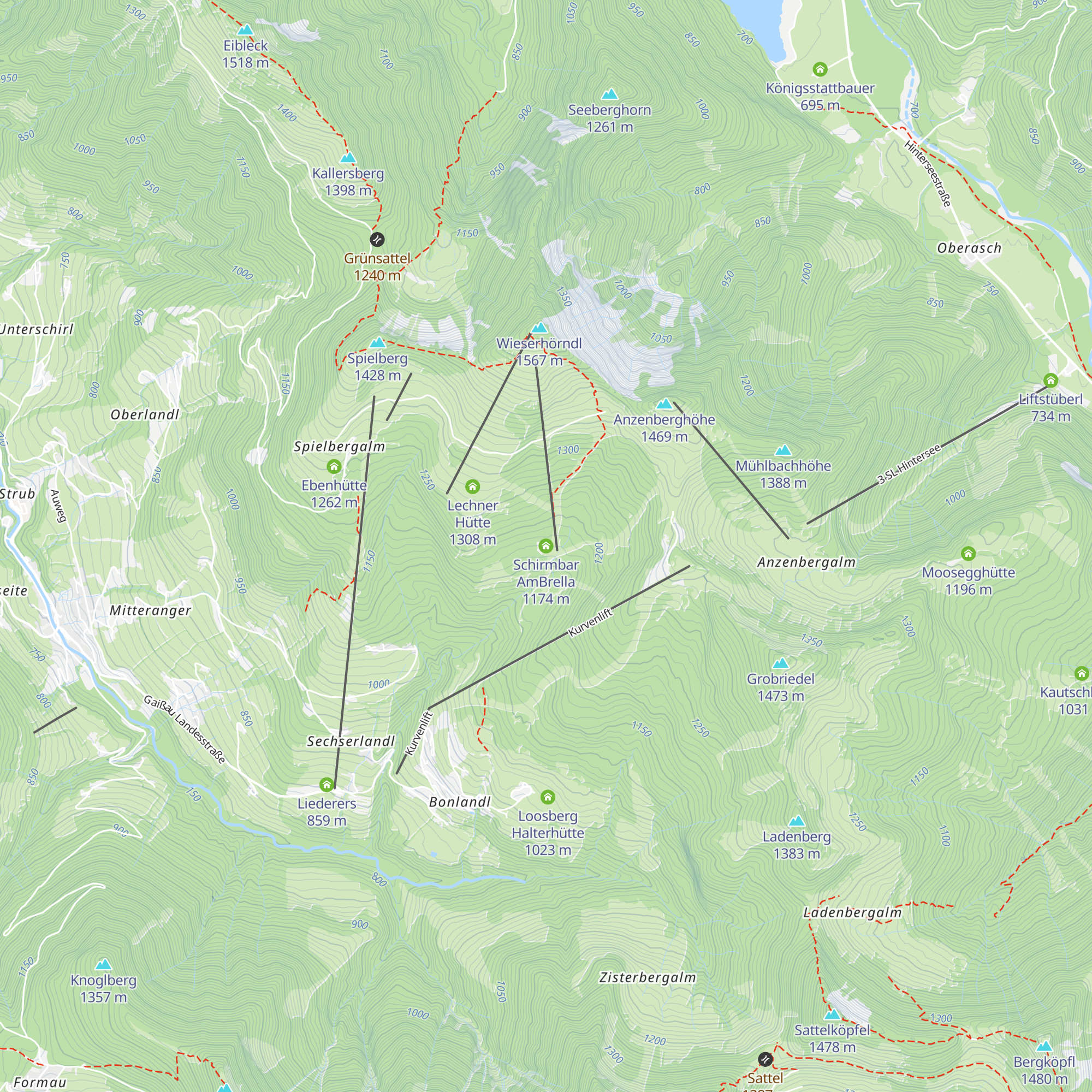 Schirmbar AmBrella map