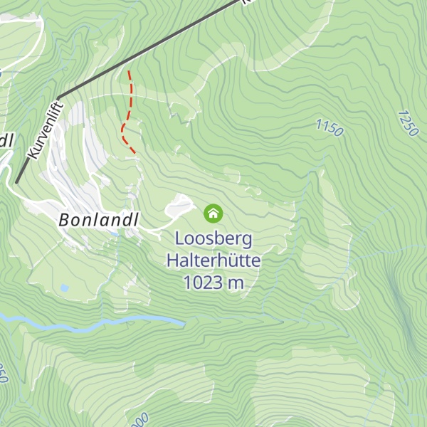 Map of Loosberg Halterhütte