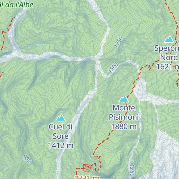 Map of Ciùc da la Muinie