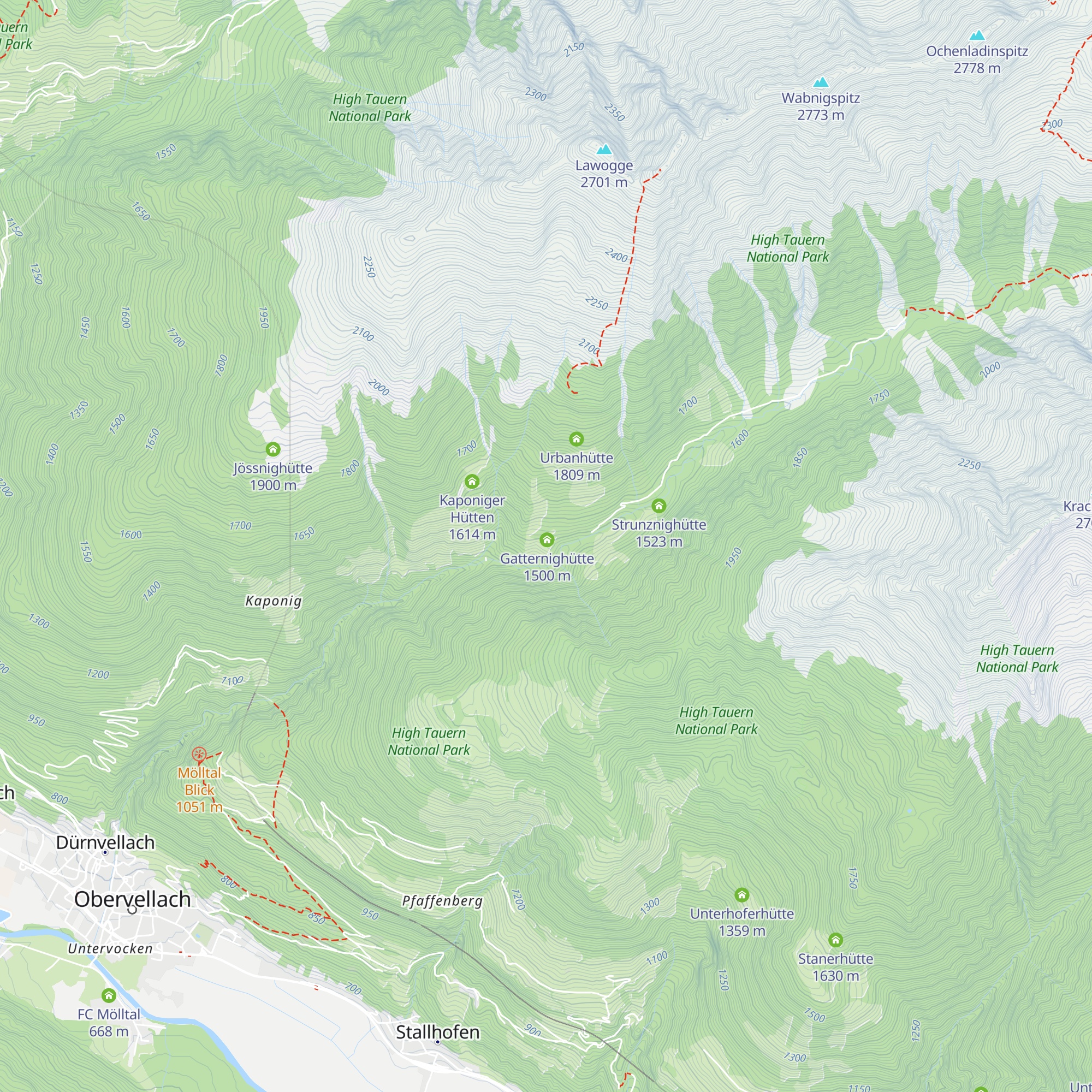 Stranighütte map