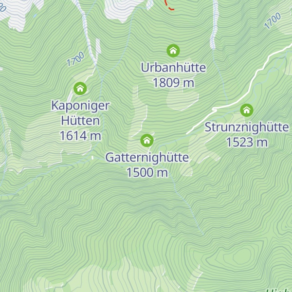 Map of Stranighütte