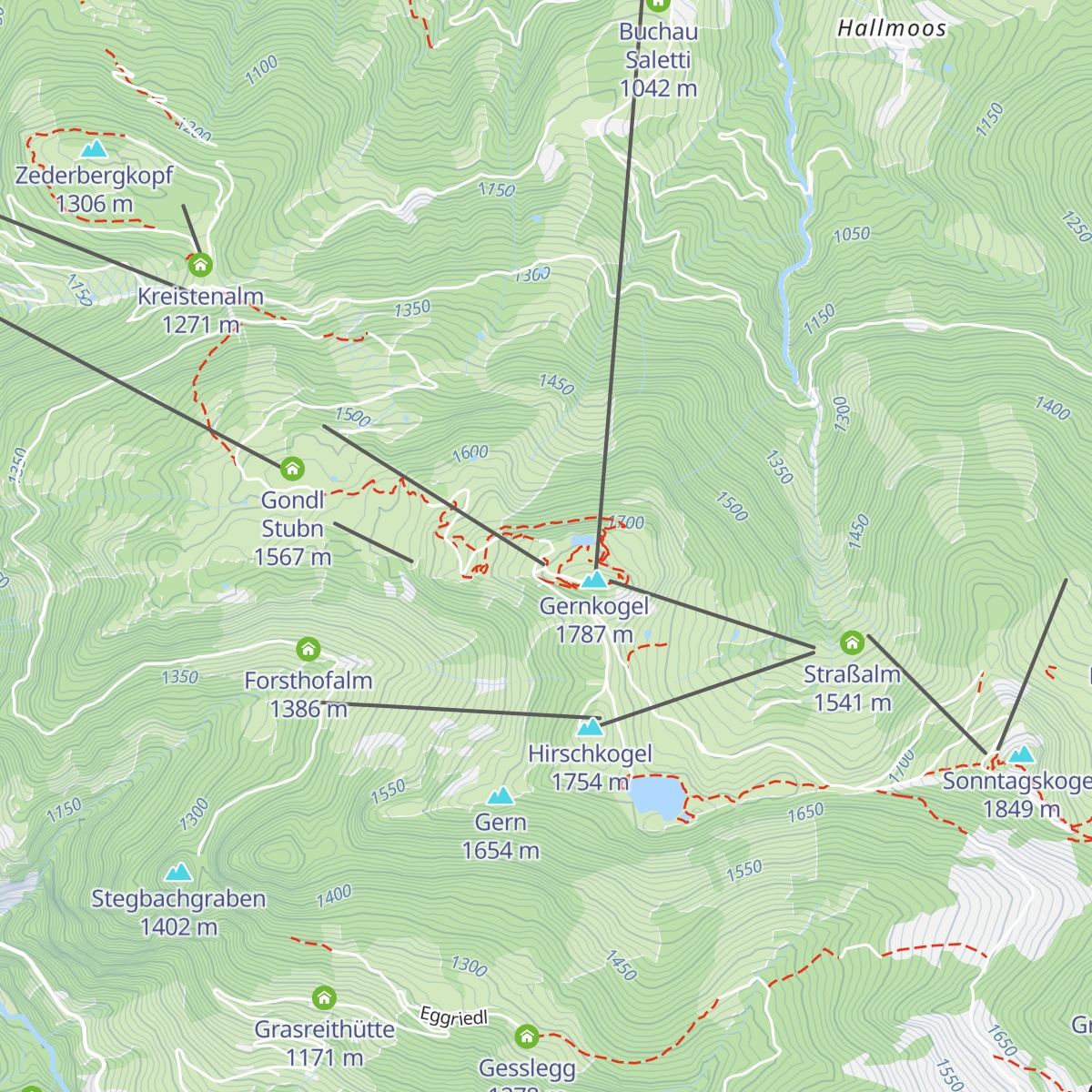 Gernkogelalm map