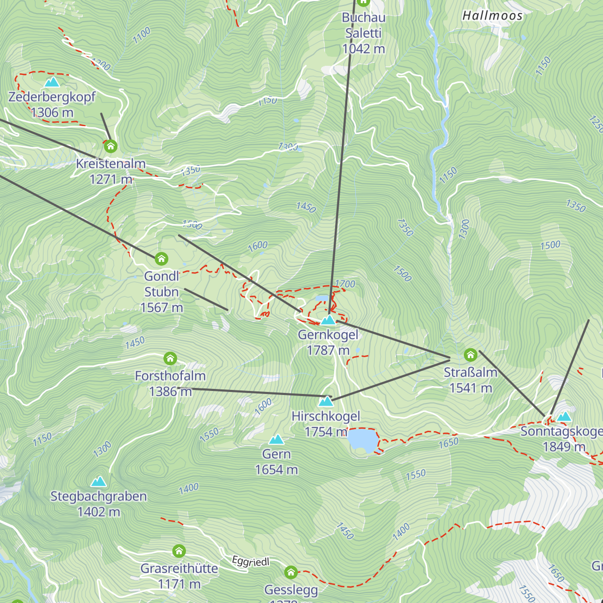 Gernkogelalm map